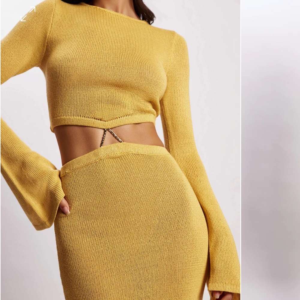 Meshki Anna Flare Sleeve Knit Dress